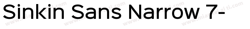 Sinkin Sans Narrow 7字体转换